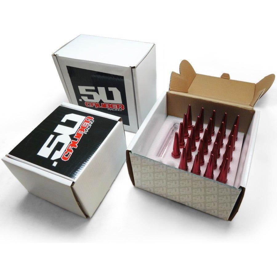 12 x 1.25mm Extended Spike Lug Nuts (60 Degree Taper Seat) | 50 Caliber Racing