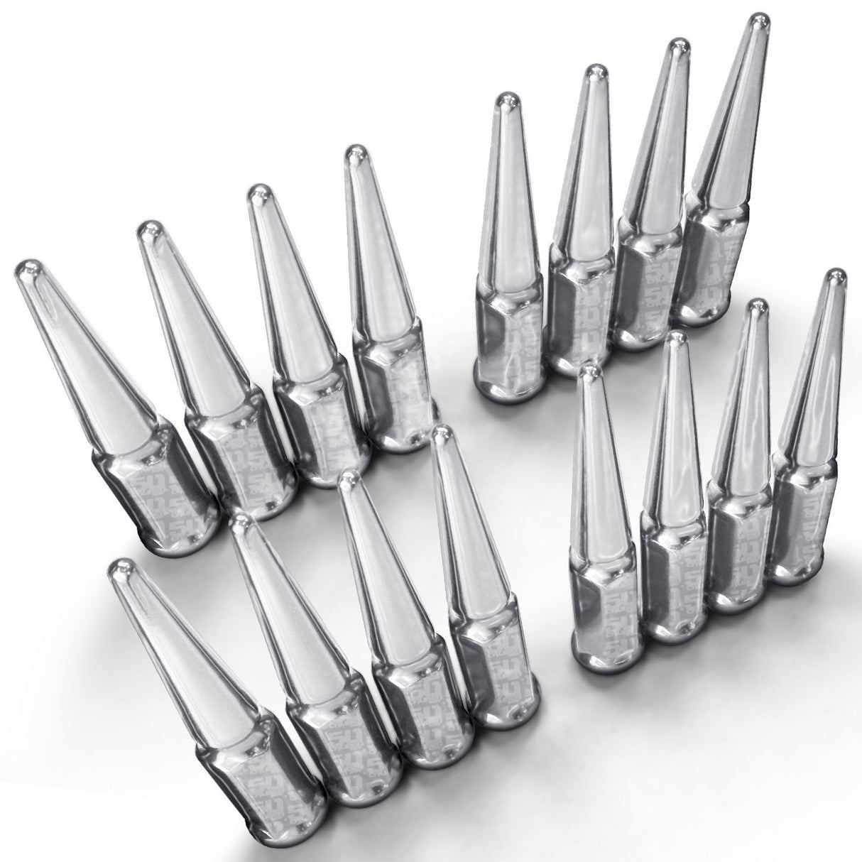 12x1.5mm Extended Spike Lug Nuts - 60 Degree Taper Seat