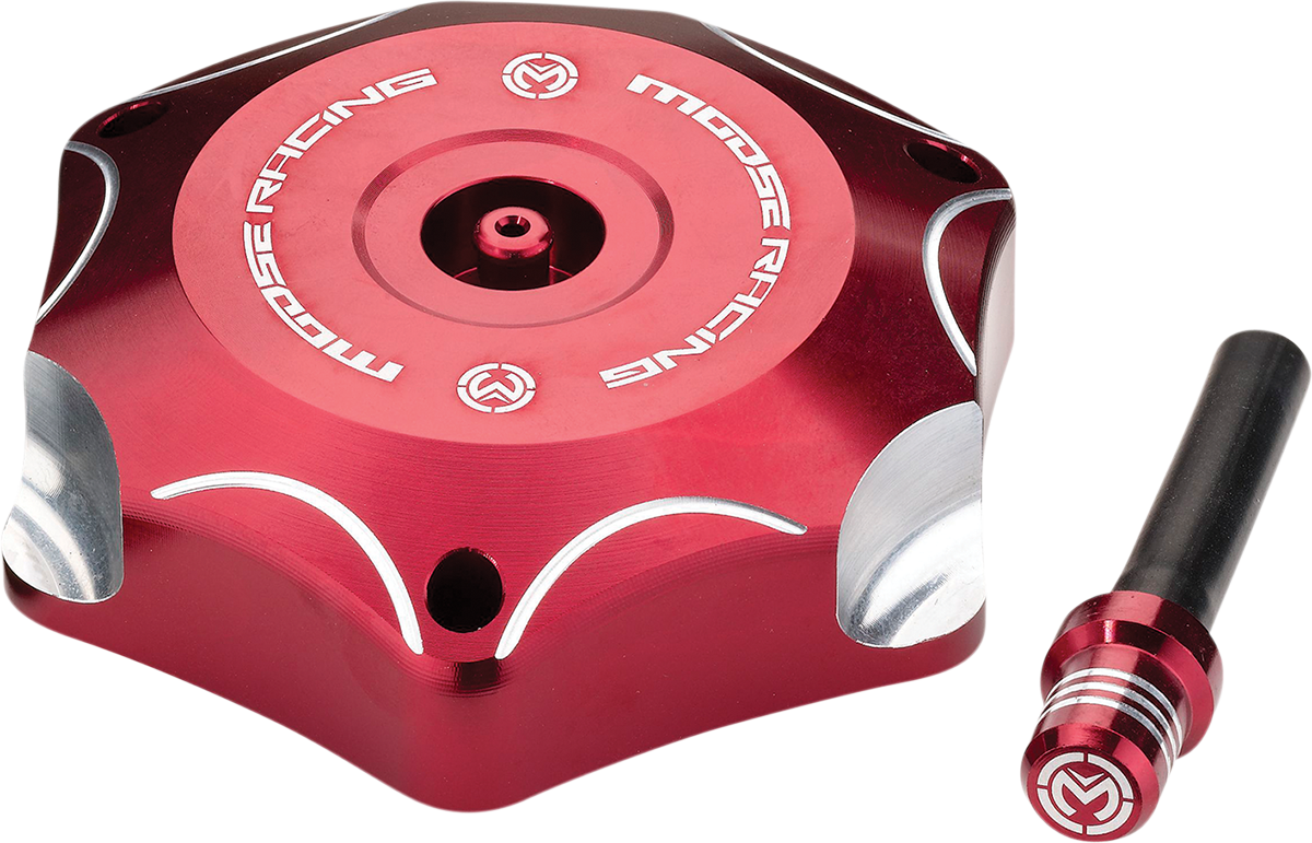 MOOSE OFFROAD Aluminum Gas Cap - Red - Honda T03-1132R