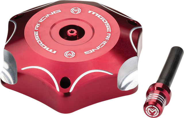 MOOSE OFFROAD Aluminum Gas Cap - Red - Honda T03-1132R