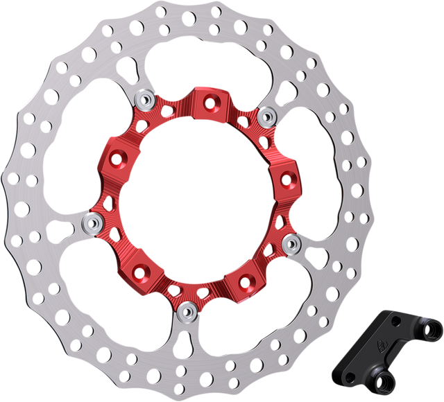ARLEN NESS Rotor 14" - Front Right - Red 300-007