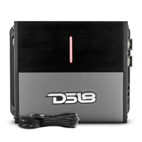 DS18 ION600.1D 1-Channel Car Amplifier – 600W RMS at 1 Ohm, 400W at 2 Ohms, 200W at 4 Ohms – Compatible with Most Automotive Systems