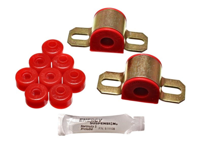 Energy Suspension 7.5113R Rear Sway Bar Frame Bushings and End Links for 1995-1998 Nissan 240SX (S14) - Red Polyurethane