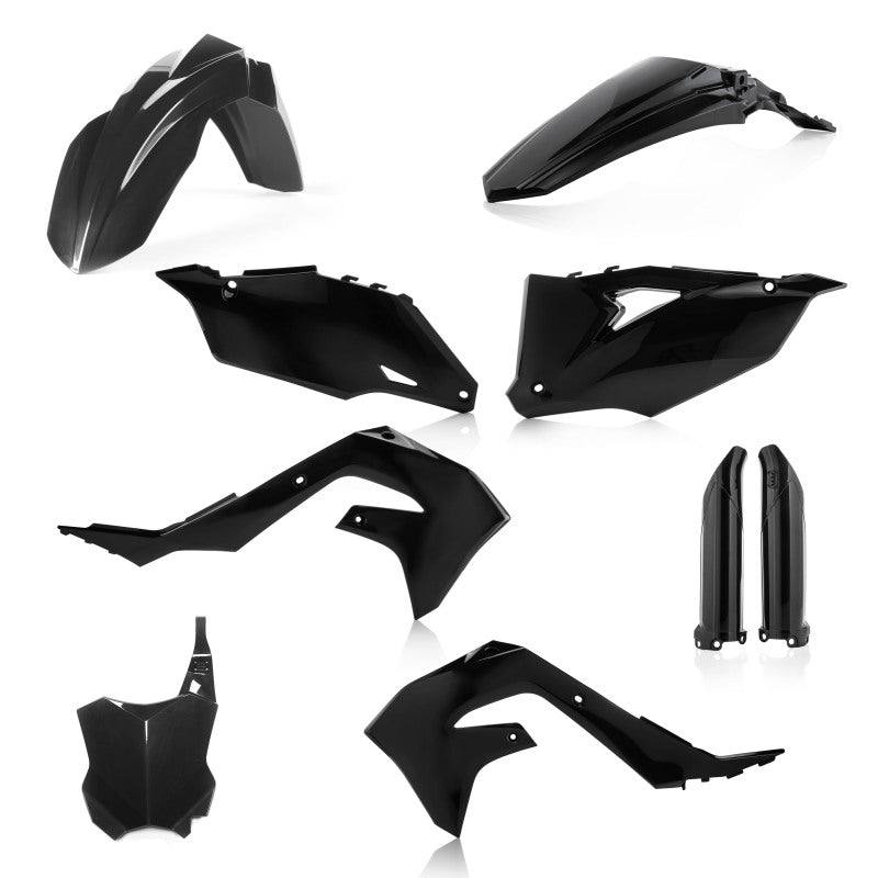 Acerbis Kawasaki KX250/KX250X/2019-2023 KX450 Full Plastic Kit - Black | Part Number 2736290001