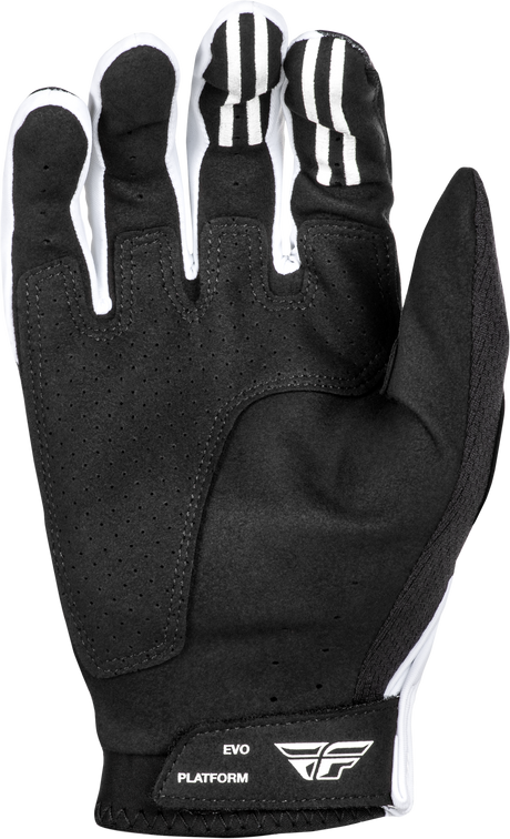 Fly Racing Evolution DST Gloves Black/White - Premium Race Gloves for Motorcycle and ATV Riders