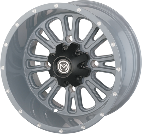 MOOSE OFFROAD Wheel - 399X - Rear - Gray - 12x8 - 4/136 - 4+4 399MO128136KG4
