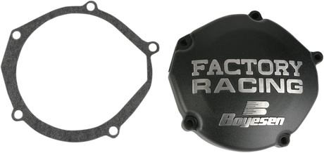 BOYESEN Ignition Cover for Yamaha YZ125 SC33B – Black Aluminum Protection