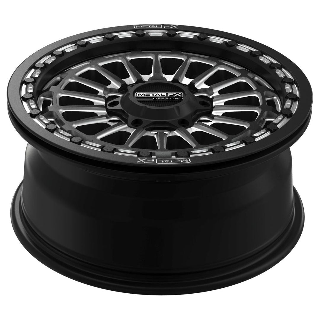 Delta 6R Beadlock Wheel (Satin Black Contrast Cut) | Metal FX Offroad