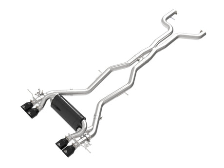 aFe MACH Force-Xp 3 Inch to 2.5 Inch Stainless Steel Cat-Back Exhaust System with Black Tips for BMW M2 G87 2023-2025 3.0L L6