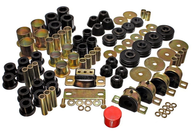 Energy Suspension 3.18109G Hyper-Flex Master Bushing Set for 1980-1979 GMC C1500 2WD Pickup - Black