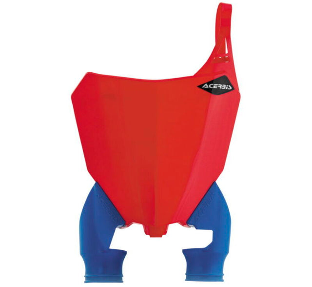 Acerbis 17-21 Honda CRF250R/RX / 22 CRF450R-S Raptor Front Number Plate - Red/Blue