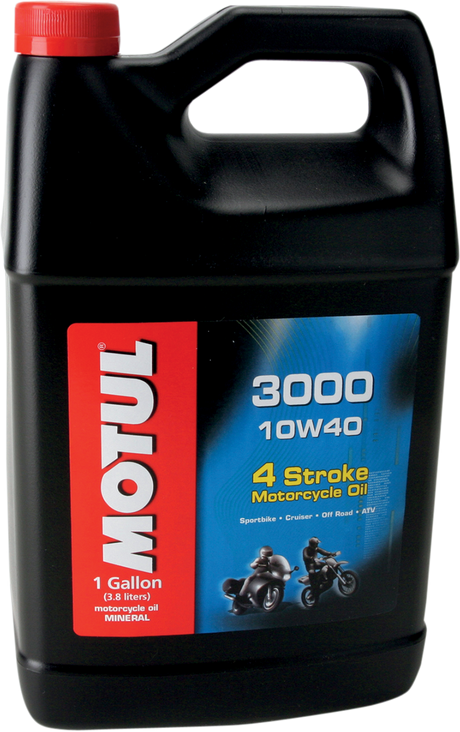 MOTUL 3000 Mineral 4T Engine Oil - 10W-40 - 1 US gallon 107693