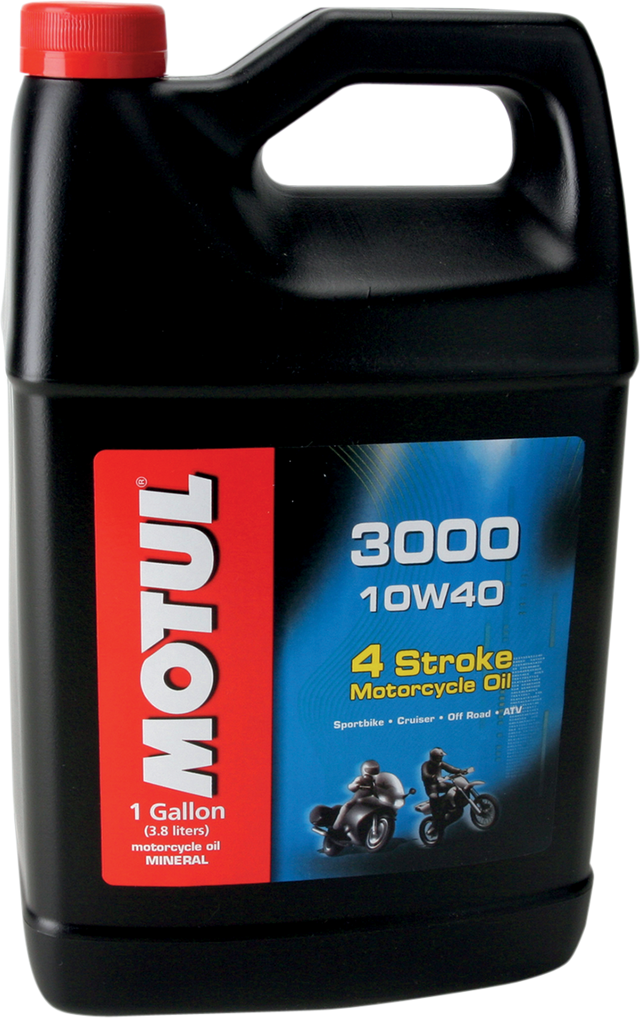 MOTUL 3000 Mineral 4T Engine Oil - 10W-40 - 1 US gallon 107693