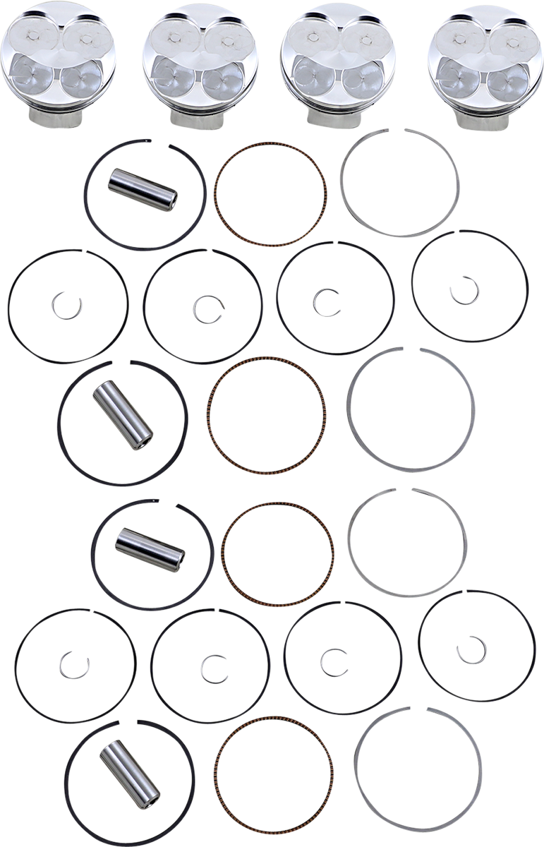 JE PISTONS Piston Kit - 80.00 mm - 13.5:1 CR - BMW 371970