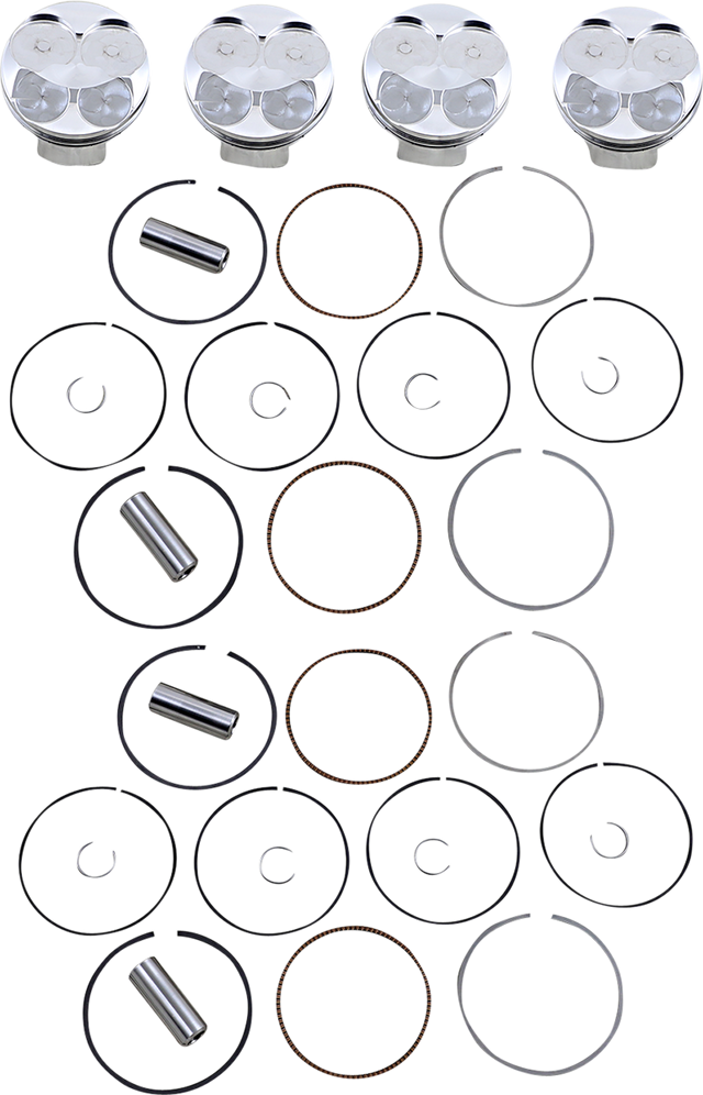JE PISTONS Piston Kit - 80.00 mm - 13.5:1 CR - BMW 371970