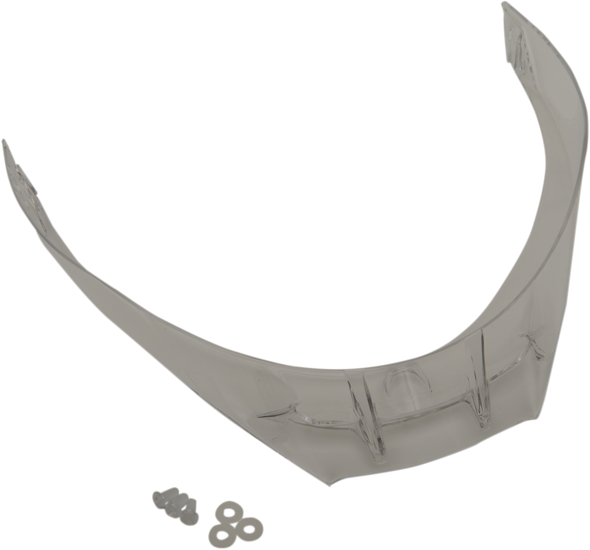 AGV Pista GP R and Pista GP RR Pro Spoiler - Clear with Plastic Screws, Part Number 20KIT6024401