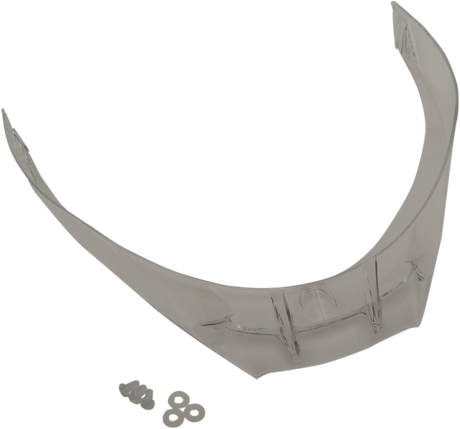 AGV Pista GP R and Pista GP RR Pro Spoiler - Clear with Plastic Screws, Part Number 20KIT6024401