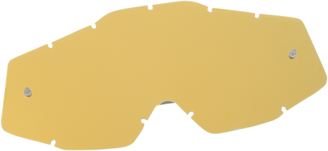 100% Accuri/Strata Junior Gold Mirror Lens - Clear and Smoke Dual Lenses for Motocross, Compatible with 100% Helmets