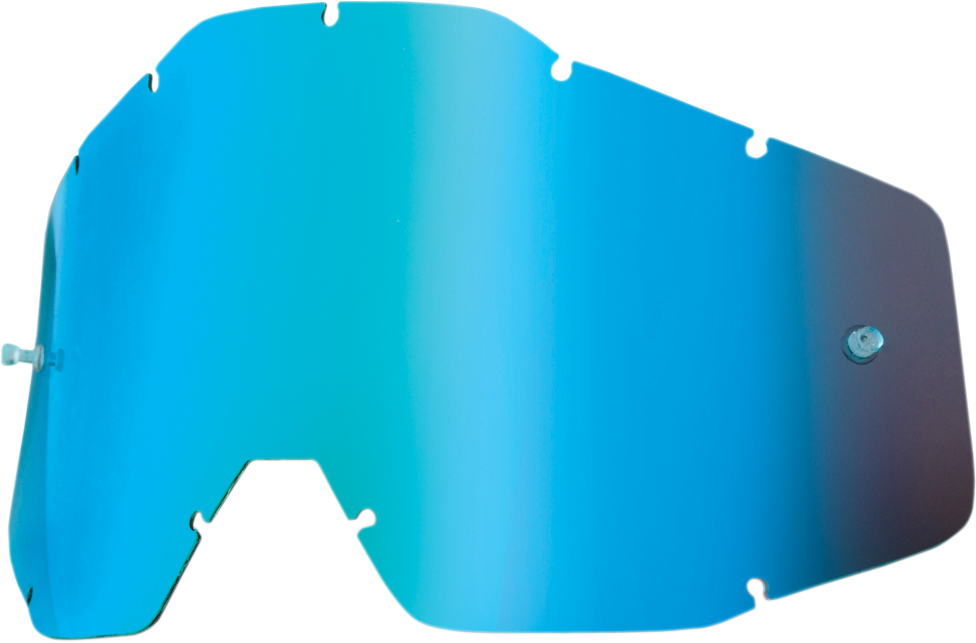 100% Accuri/Strata/Racecraft Blue Mirror Lens - Part 51002-002-02, Compatible with Off-Road Motorcycle Helmets