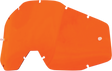 100% Accuri/Strata/Racecraft Orange Lens - Part 51001-006-02, Tear-off Compatible, Fits Multiple Motorcycle Helmets