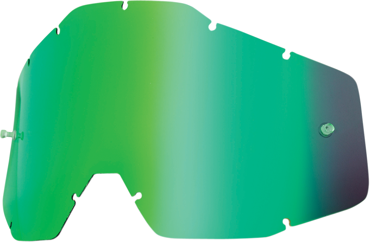 100% Accuri/Strata/Racecraft Green Mirror Lens - Part 51002-005-02 for Motorcycle Helmets