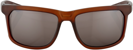 100% Hakan Sunglasses - Soft Tact Rootbeer with HiPER Silver Mirror Lens - Designed for Motorcycle and Outdoor Enthusiasts