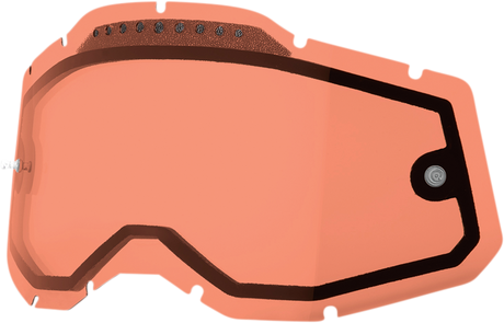 100% Accuri 2, Racecraft 2, and Strata 2 Dual Pane Vented Lens - Rose by 100%, Part #59082-00005 for Off-Road and Motorcycle Helmets