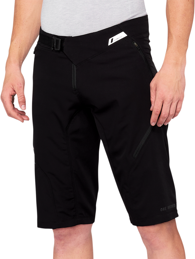 100% Airmatic Shorts - Black, US 30 – Trail-Ready Mountain Bike Apparel with Adjustable Fit and Secure Storage