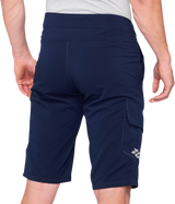 100% Ridecamp Shorts Navy US 38 with DWR Polyester Fabric and Adjustable Waist Closure