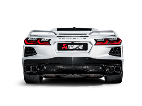 Akrapovic Slip-On Line for 2020 Chevrolet Corvette Stingray C8 with Titanium Tips