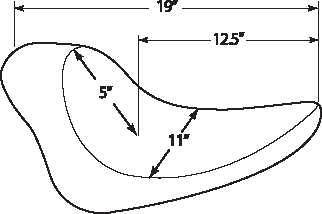 DRAG SPECIALTIES SEATS Solo Seat - Smooth for Harley FXST/FLST 1984-1999 with Low Profile Fitment