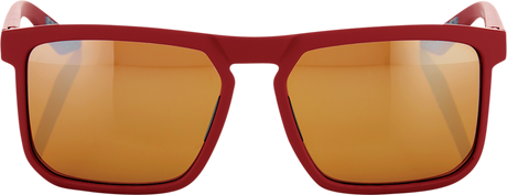 100% Renshaw Glasses Soft Tact Crimson with Bronze Lenses – Prescription-Ready Eyewear for Cycling and Outdoor Activities