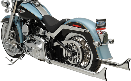BASSANI XHAUST True Duals Exhaust System with Fishtail Mufflers - 36" - Softail 1S46E-36