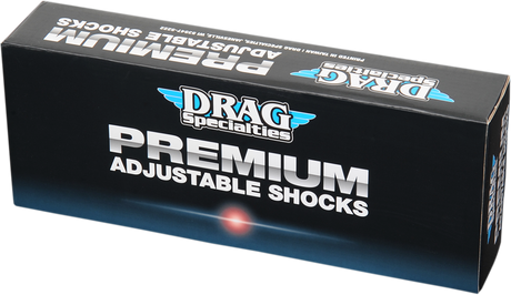 Drag Specialties Shocks Premium Ride-Height Adjustable 12-inch for Harley Davidson Touring Models - Chrome C16-0153A