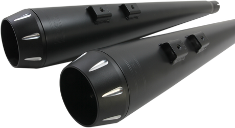 BASSANI XHAUST Down Under Exhaust - Black - Megaphone 1F66RB