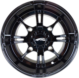 AMS Roll'n 108 Wheel - Front - Black Finish - 14x8 Inches - Fits 4/156 Bolt Pattern