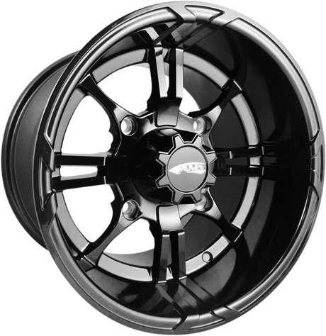 AMS Roll'n 108 Wheel - Rear 14x10 Black for 4/137 Bolt Pattern - Part Number 0230-0862