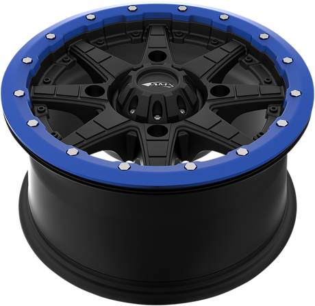 AMS Beadlock Ring for Roll'n 106 Wheels - Blue Finish - 15 Inch - Part 15B03