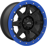 AMS Beadlock Ring for Roll'n 106 Wheels - Blue Finish - 15 Inch - Part 15B03