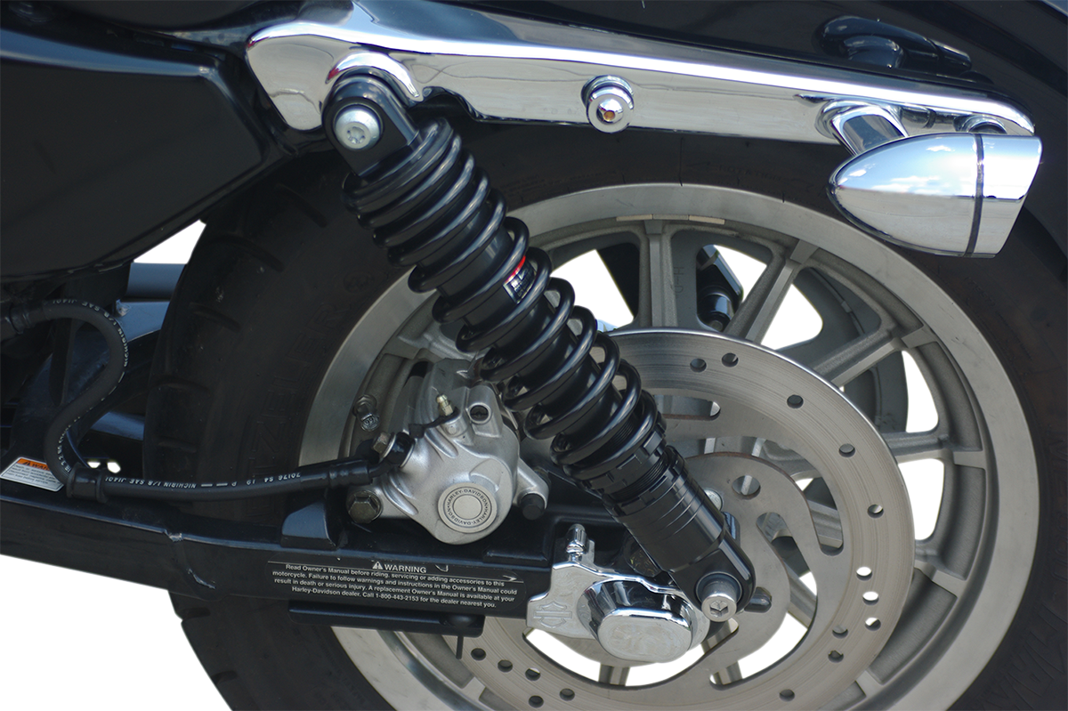 Drag Specialties C16-0154AB Premium Ride-Height Adjustable Shocks for Harley-Davidson Touring Models - 13 Inch - Black