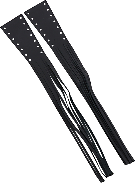 Drag Specialties Seats Fringed Leather Lever Covers DS243063 for Harley-Davidson Cruiser Models