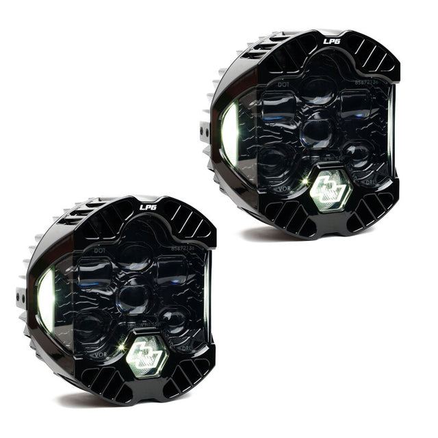 Baja Designs DOT LP6 LED Auxiliary Light Pod Pair with Clear DRL - Part 187801