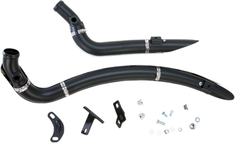 BASSANI XHAUST Sweeper Exhaust - Black/Chrome 1SD2F