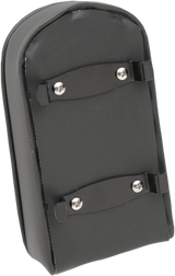 Drag Specialties Seats Tall Sissy Bar Pad with Piping for Harley-Davidson with 4 inch I.D. Square Bars - Black