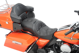 Drag Specialties Seats Touring Pillow Seat for Harley Davidson FL 2009-2023 with Cooler-Reflective Leather and Urethane Foam