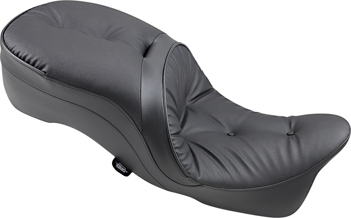Drag Specialties Seats Touring Pillow Seat for Harley Davidson FL 2009-2023 with Cooler-Reflective Leather and Urethane Foam