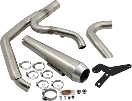 BASSANI XHAUST 2-into-1 Road Rage Exhaust System - Stainless 1S81SS