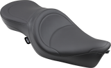 Drag Specialties Seats Low-Profile Touring Seat - Wide, Mild Stitched for Harley-Davidson XL '04-'22 with 3/16" ABS Thermoformed Base