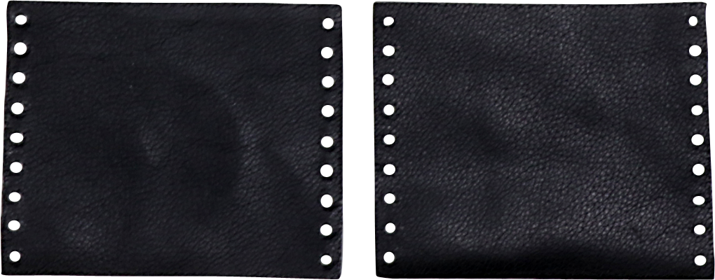 Drag Specialties Seats Leather Grip Covers for Harley-Davidson 1" Handlebar Grips, Black DS243058