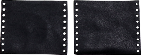 Drag Specialties Seats Leather Grip Covers for Harley-Davidson 1" Handlebar Grips, Black DS243058